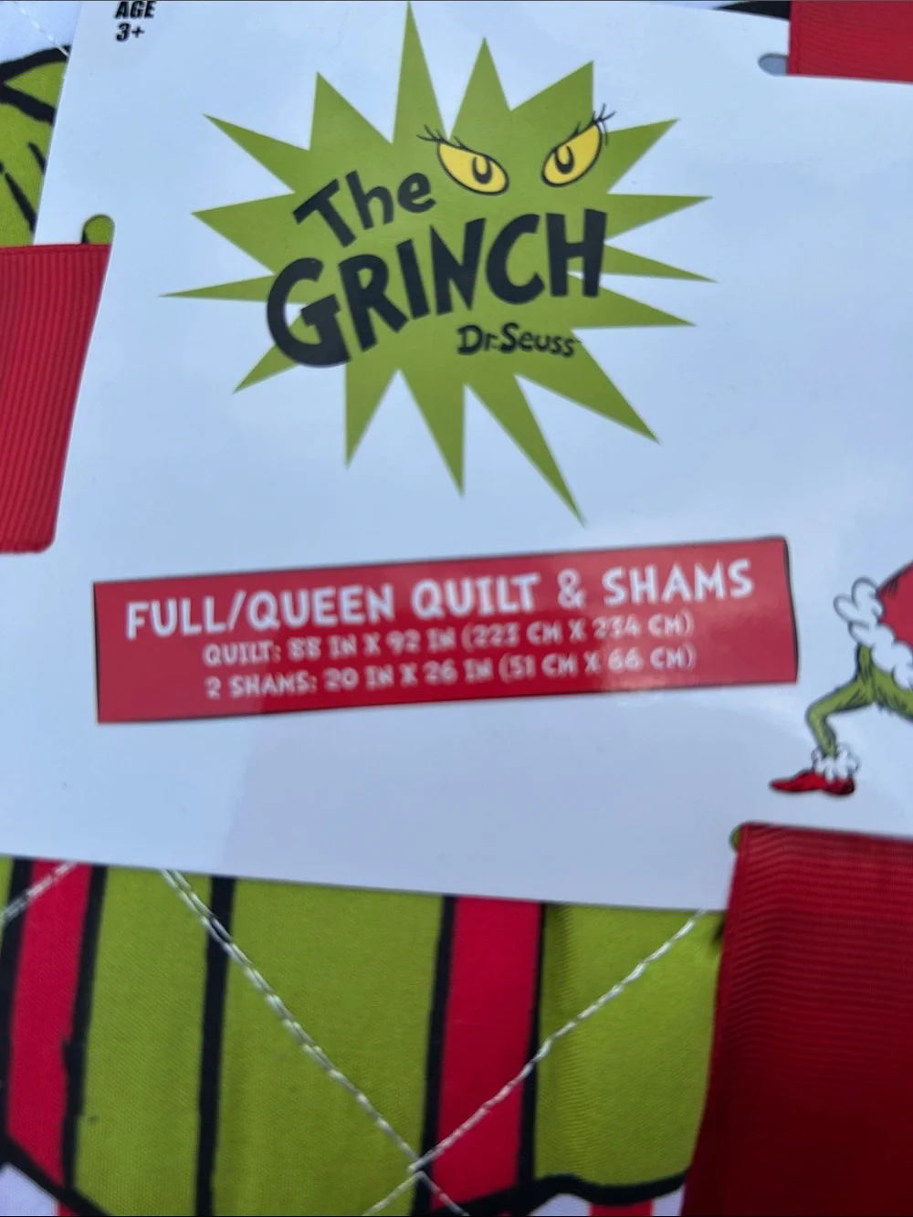 The Grinch Quilt & Shams Set